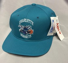 90  s Annco Charlotte Hornets Vintage NBA Snapback Hat - "RARE"        