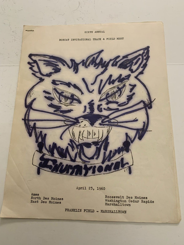 1960 Marshalltown Iowa High School Invitational Track & Field Meet Program - Picture 1 of 6