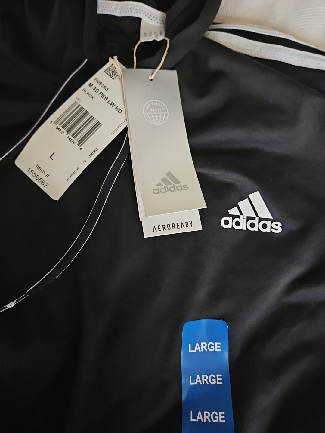 adidas Hoodie Mens Size L thumbnail 6