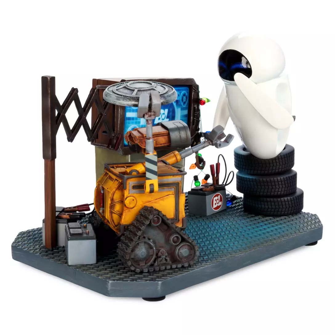 Pixar Wall-E & Eve Figure Light Up 15th Anniversary Disney Parks