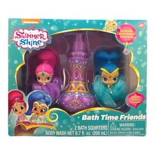 Shimmer and Shine Bath Time Friends with 2 Squirters and Body Wash Gift Set