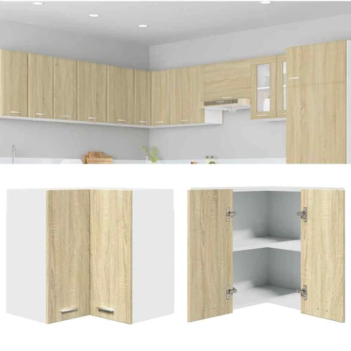 Kitchen Cabinet Home Storage Shelf Organiser Cupboard Engineered Wood vidaXL - Picture 28 of 28