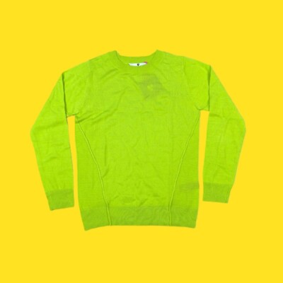 V BY VERY Damen Pullover mit Nahtdetail, gerippt, limette, UK 8 | EU 36 | US 4