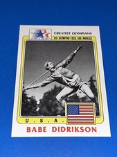 1983 Topps History's Greatest Olympians Babe Didrikson Trading Card #39 NM-MINT