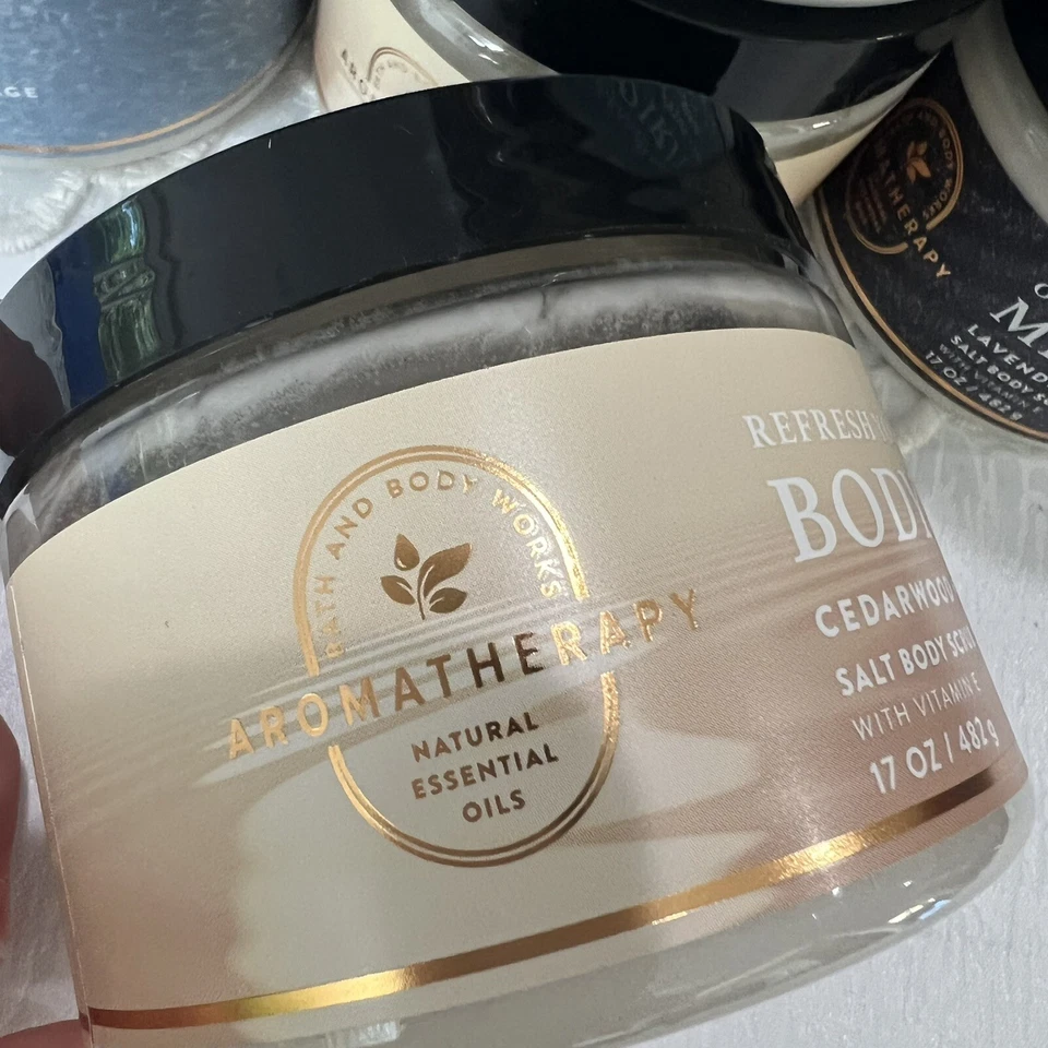 Bath & Body Works Aromatherapy Salt Body Scrub 17 oz With Vitamin E You Pick Any - Image 4 of 4