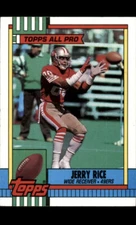 1990 Topps Jerry Rice All Pro #8 San Francisco 49ers Football Card