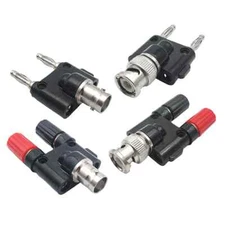 Q9 BNC Banana To Two Dual 4mm Banana Male Female Jack Coaxial Connector BNC 