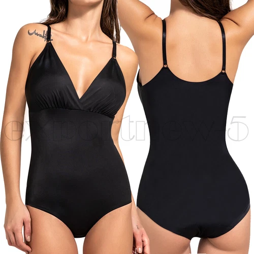 Women's Seamless Full Body Shapewear Bodysuit Tummy Control Slimming Body Shaper - Picture 13 of 50