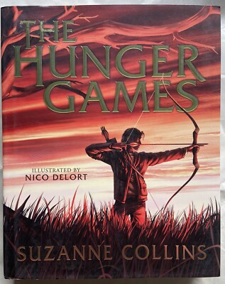 Hunger Games: Illustrated Edition by Suzanne Collins (2024, Hardcover) / USED