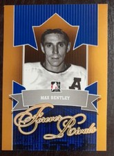 2012 - 2013 ITG Max Bentley Forever Rivals Gold /30 #62 Hockey Card