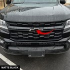 2x For 2021-2022 Chevy Colorado PreCut MATTE Black DECAL for Front Emblem Bowtie