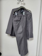 Boy Suit Size 5 , Gray Color, Worn Only Once For Pictures.Pants Adjustable Waist