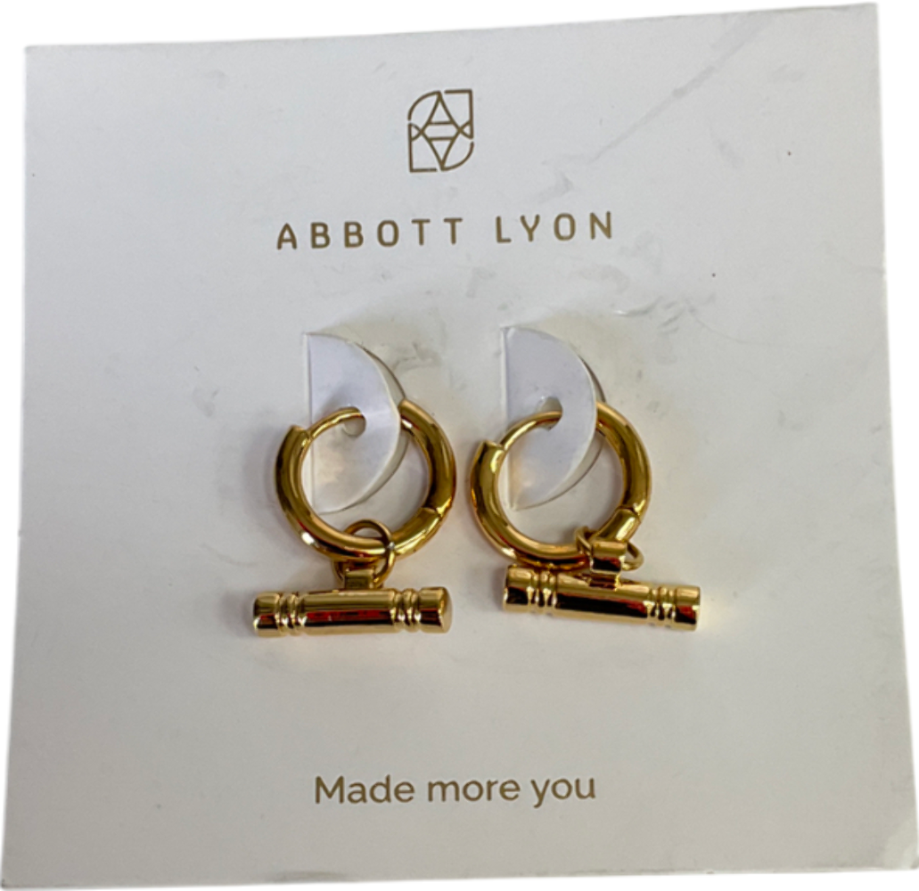 Abbott Lyon Pearl Huggie Hoops Abbott Lyon Metallic T-bar Huggie