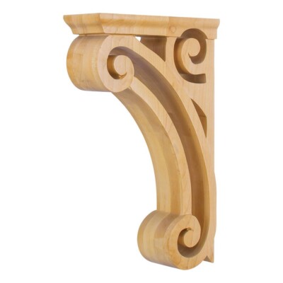 New Hard Maple Wood Corbel -Hardware Resources - COR2-2MP Special Sale
