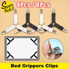 Triangle Bed Sheet Mattress Holder Fastener Grippers Clips Suspender Straps 4Pcs