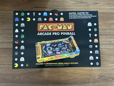 Ambassador Games: Pac-Man Arcade Pro Pinball - Light & Sound Tabletop Game NEW