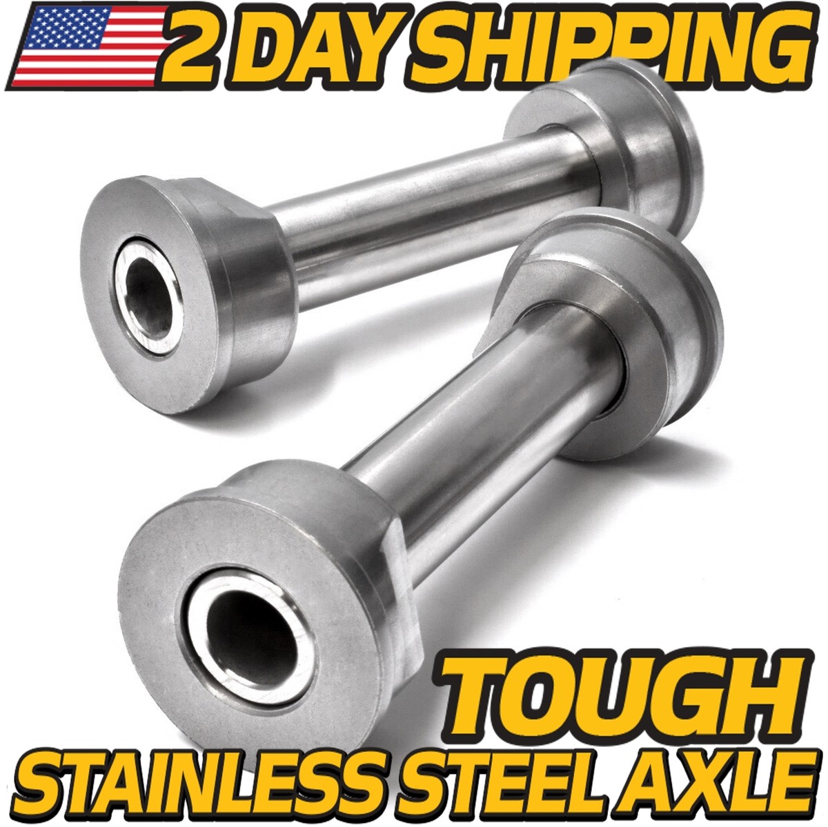 2 Kits) Stainless Steel Axle & Bushings for Z242 Z246 Z248 Z254 w