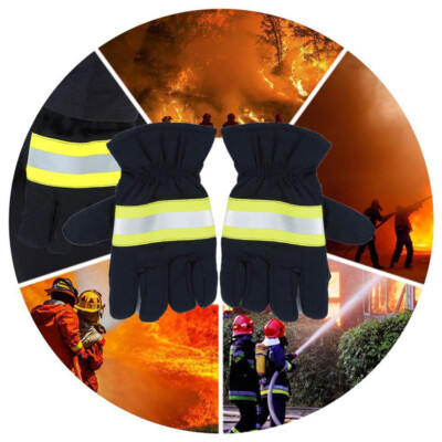 1 Paar Feuerwehr Handschuhe Feuerfest Rutschfeste Hitzebestndige Handschuhe  | eBay