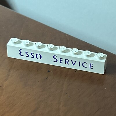 1 ESSO Service Piece For RARE Vintage 1960 s Lego 725 System Samsonite Town-Plan
