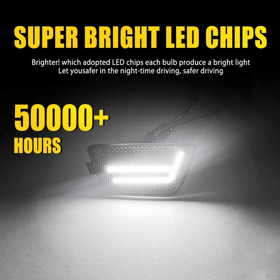 Luces de señalización laterales LED blancas con lente ahumada para Chevy Cruze 2011-2015 Foto 4 de 4