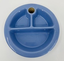 Vintage Mid Century Hankscraft Ceramic Divided Baby Food Warming Plate Dish