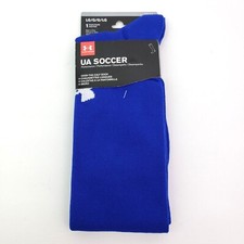UA Under Armour Adult Size L Royal Blue Over The Calf Soccer Socks 1 Pair