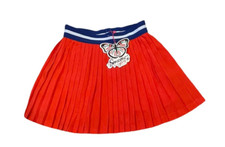 Someone Kids Girls Red Elastic Waist Pleated Mini Skirt Lined Size 10Y NWT
