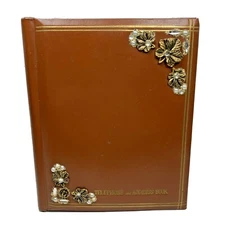 Vintage Embellished Blank Address Book A-Z Birthdays Christmas Card List JAPAN