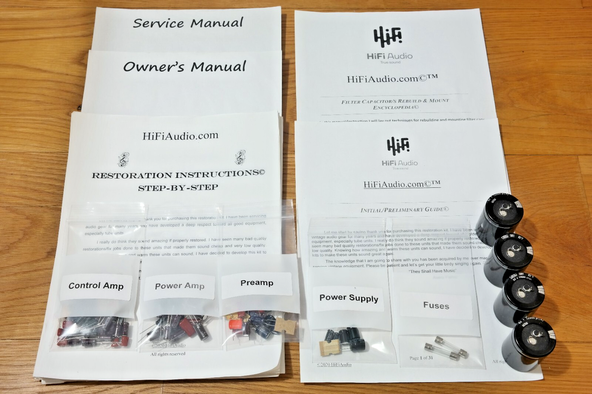 Kenwood KA-7300 rebuild restoration recap upgrade kit repair