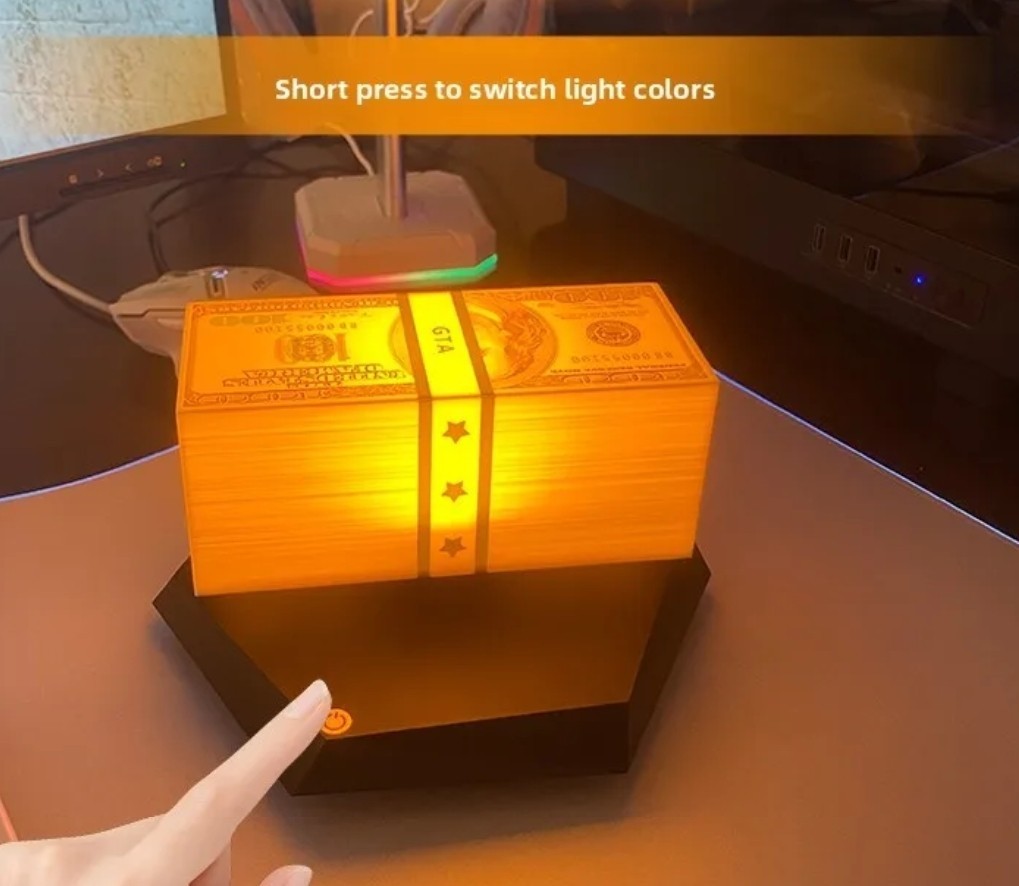 Magnetic Levitating Dollar LED Night Light GTA Money Floating
