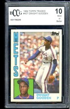 1984 Topps Traded #42T Dwight Gooden Rookie Card BGS BCCG 10 Mint+. rookie card picture