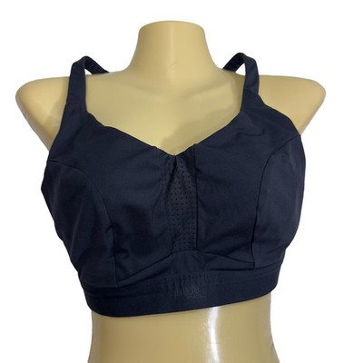 Panache Sport Black Wired High Impact Sports Bra Womens 34E J-Hook