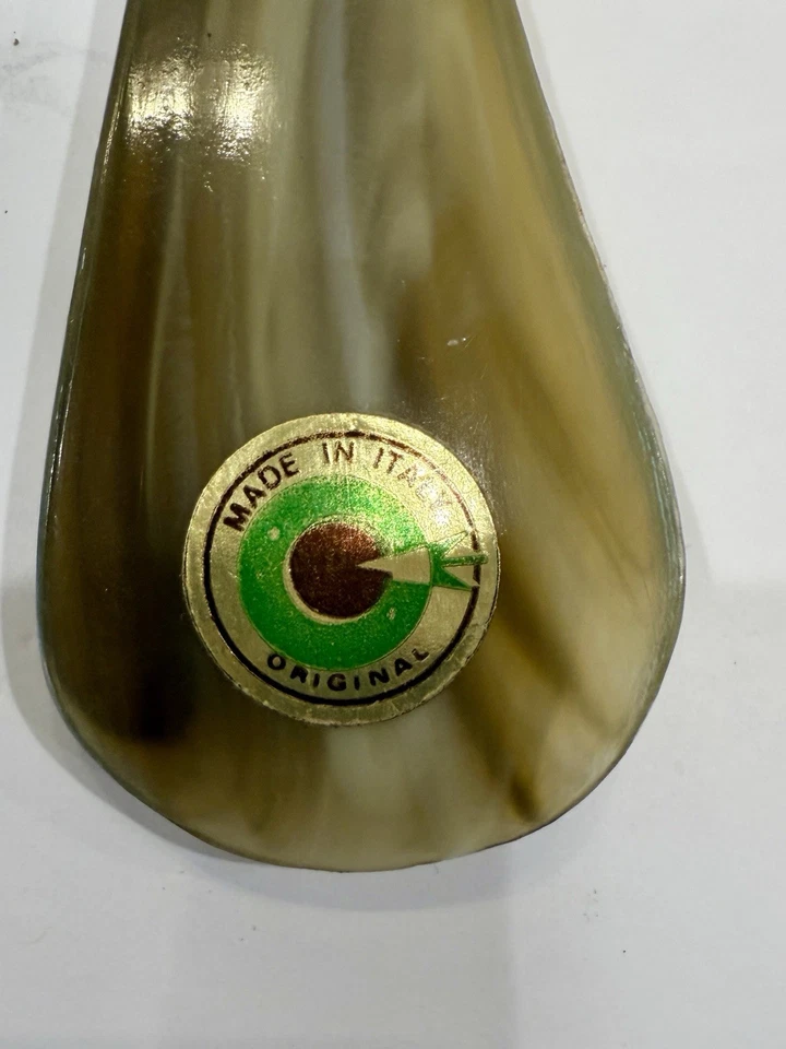 Vintage Back Scratcher Shoehorn – Hand & Horn Design – Brass Accents – MCM - Image 3 of 4