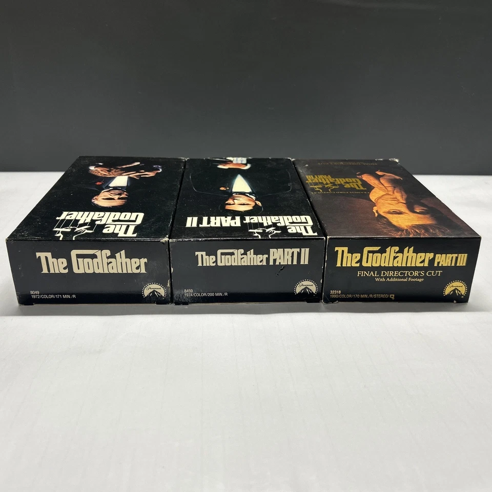 Vintage The Godfather Complete Epic Trilogy - 6 VHS Tape Set Collection Part 123 - Image 3 of 4