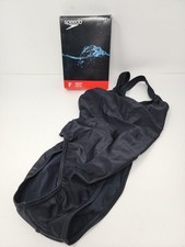 Speedo Swimsuit Eco Solid Super Pro Youth Girls Size 24 Team Black New 52