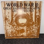 New ListingWorld War Ii Great Radio Broadcasts/Great Speeches Two Vinyl Lps, Untested
