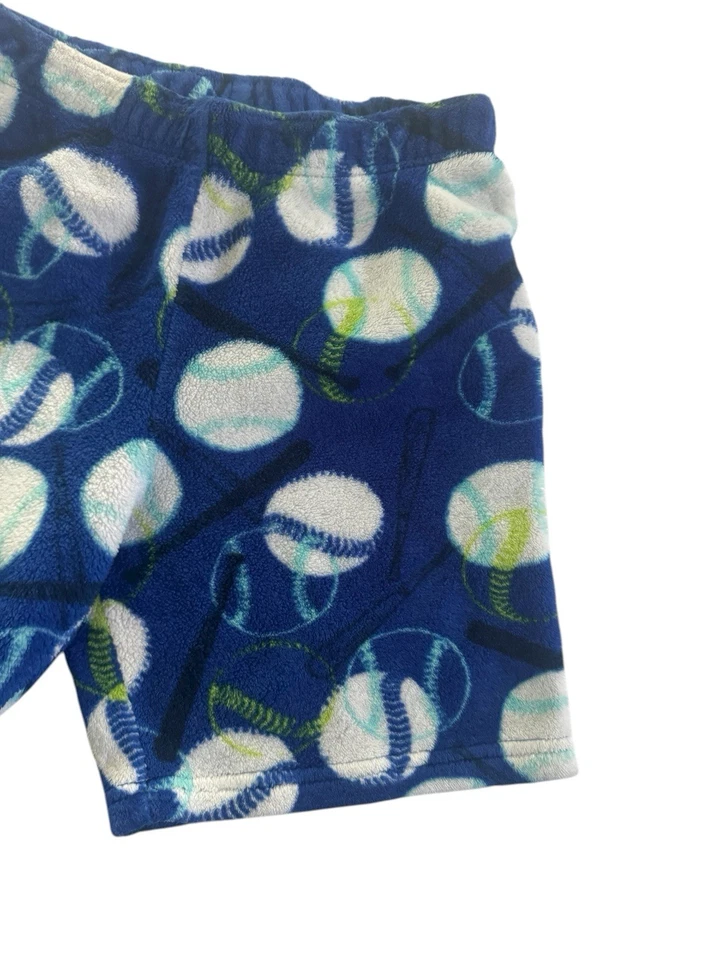 Cherokee Niños Pijama Polar Pantalones Cortos Talla Pequeña (6-7) Béisbol Tema #5284 Foto 2 de 4