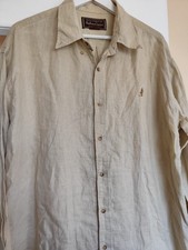 Chemise Marlboro Classics Coton Léger - Blanc Rayé Bleu - Taille XL (44) - Logo Brodé - Occasion Très Bon état
