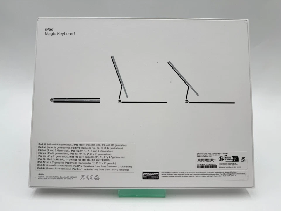Apple iPad Magic Keyboard A2261 - Deutsch - MXQT2D/A - Schwarz - Neu OVP - Bild 2 von 4