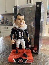 TREY HENDRICKSON Cincinnati Bengals NFL Sack Leader Season Bobblehead #/144 NIB!