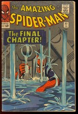 Amazing Spider-Man #33 Nice Unrestored Silver Age Ditko Art Marvel Comic 1966 VG