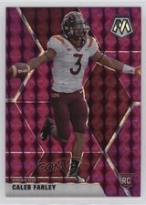 2021 Panini Mosaic Draft Picks Mosaic Purple 48/49 Caleb Farley #55 12fl