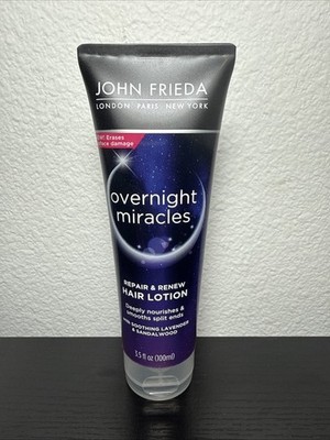 John Frieda Overnight Miracles Repair & Renew Hair Lotion & Lavender - 3.5 Fl oz
