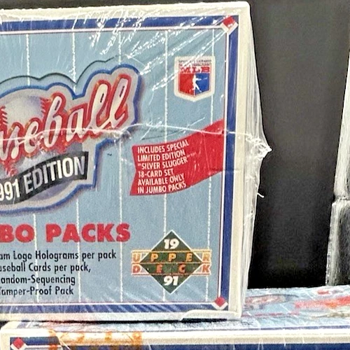 1991 Upper Deck Low Series Factory Sealed Jumbo Box Find The Nolan Jordan SP1 RC - Image 2 of 2