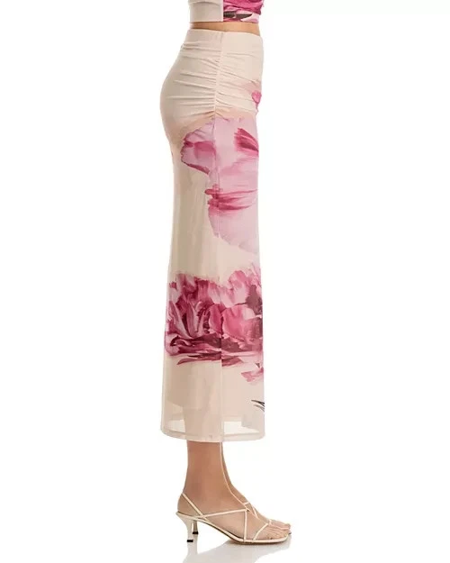 Aqua by Bloomingdale's Rose Mesh Skirt - Extra Small XS - $68 - New Without Tag - Image 3 of 4