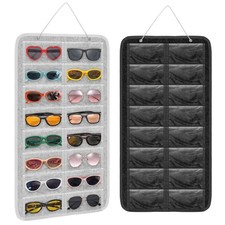Hanging Eyeglasses Storage Bag Wall Stand Sunglasses Organizer Dustproof Holder