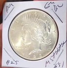 PEACE SILVER DOLLAR 1925 GEM BU MS++++++ HIGH GRADE PQ FROM OBW ROLL