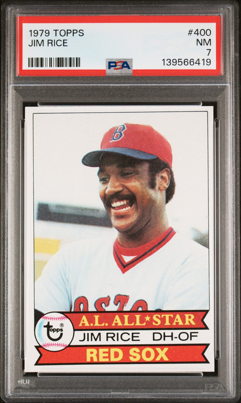 1979 TOPPS #400 JIM RICE PSA 7