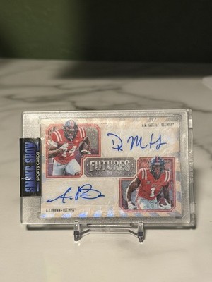 2019 Panini Legacy Futures Ink Combos DK Metcalf AJ Brown Auto 37/40 Ole Miss