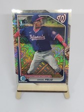 2024 Bowman Chrome #BCP-198 Angel Feliz Mega Box Mojo Refractor 1st Bowman